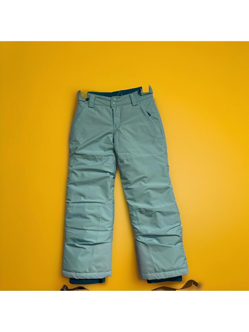 NWT Patagonia Kids Size L 12 Powder Town Snow Ski Pants Skiff Blue